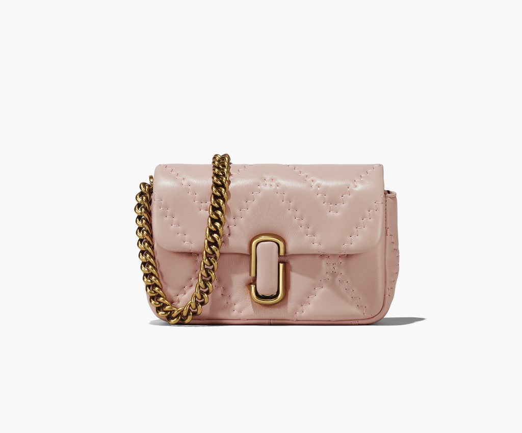 The J Marc 絎縫皮革迷你肩背包